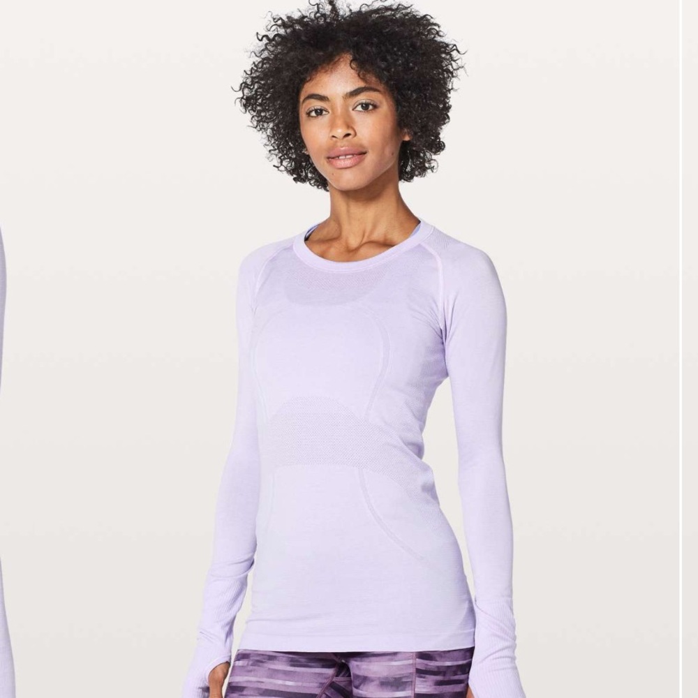 Lululemon Swiftly Tech Long Sleeve Crew in Sheer Violet Size 6 NWOT